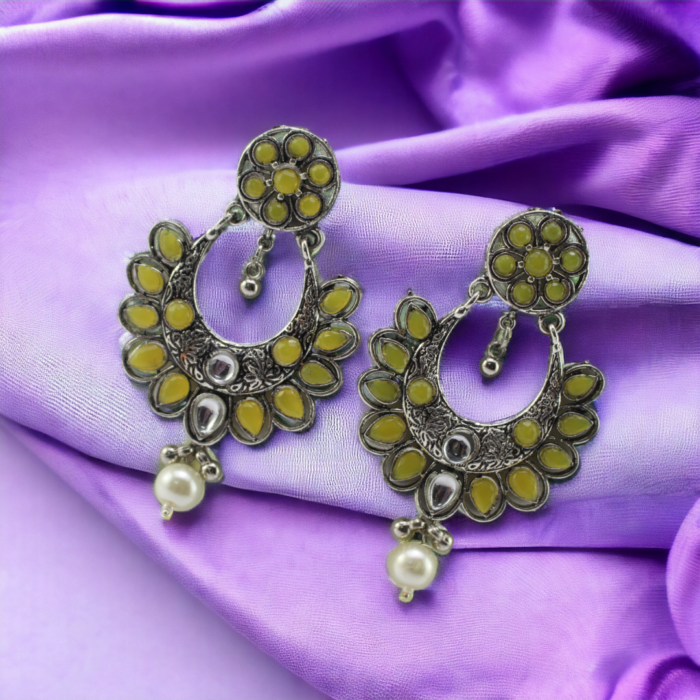 Oxidized Dangling Earrings