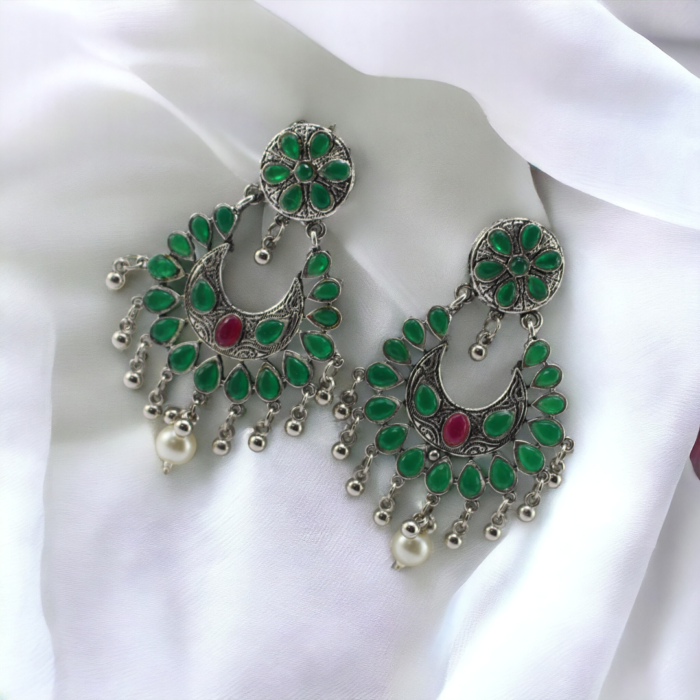 oxidized  Dangling Earrings