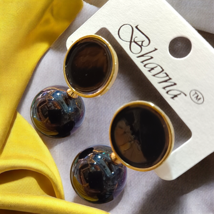 Gold toned Drop Stud Earrings  for women