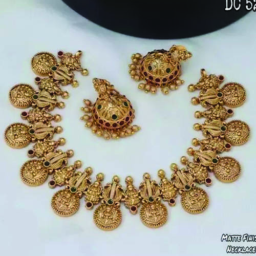 Gold plated South Indian Traditional neck set
