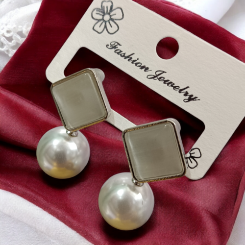 Photoroom-20241026_232447.png Silver toned Drop Stud Earrings for women