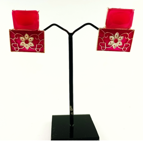 Untitled-4.png Meenakari earrings with stone