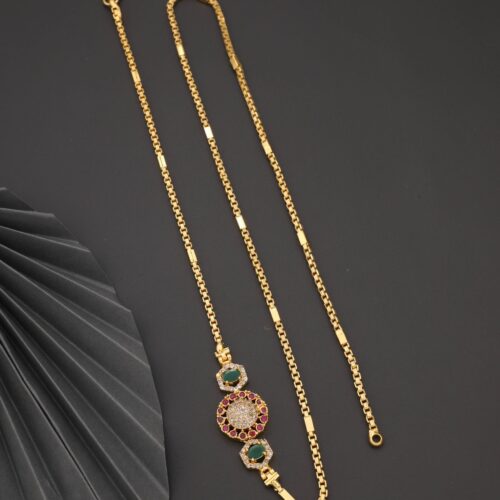 Gold plated round mop chain