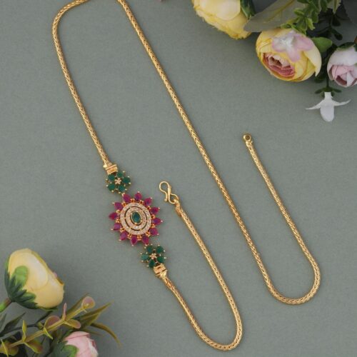 Latest design gold plated mop chain