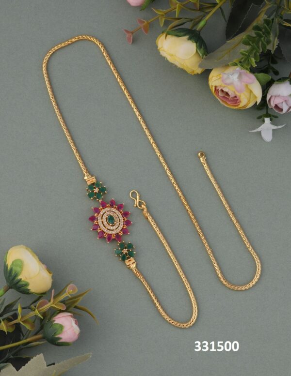 Latest design gold plated mop chain
