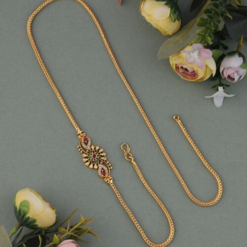 Gold plated latest design mop chain