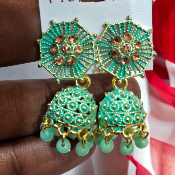 Fancy Gold Plated Jhumka Earring