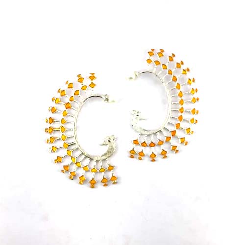 Ear cuff - yellow