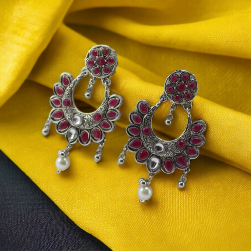 Oxidized Dangling Earrings